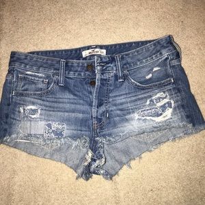 Hollister Boyfriend style jean shorts